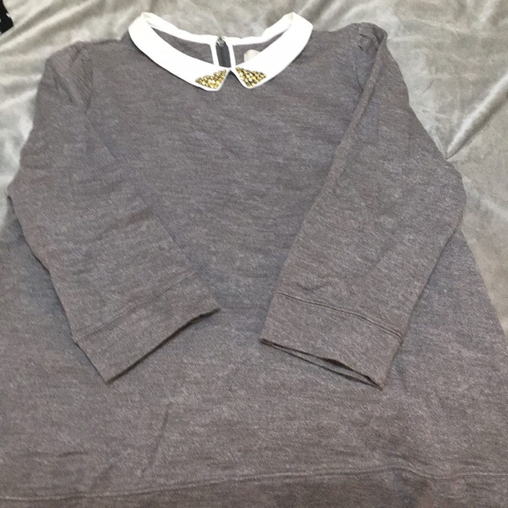 Peter Pan + jewel collared sweater